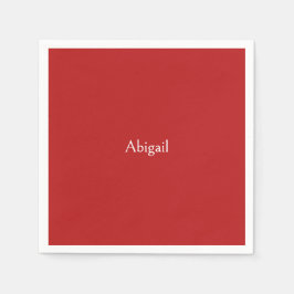 Guardanapo De Papel Chá de fraldas Personalizado Vermelho