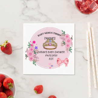 GUARDANAPO DE PAPEL CHÁ DE FRALDAS PINK FLORAL NAPKINS