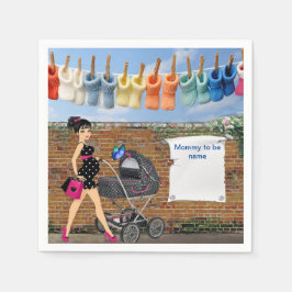 Guardanapo De Papel Chá de fraldas Polka-Dot