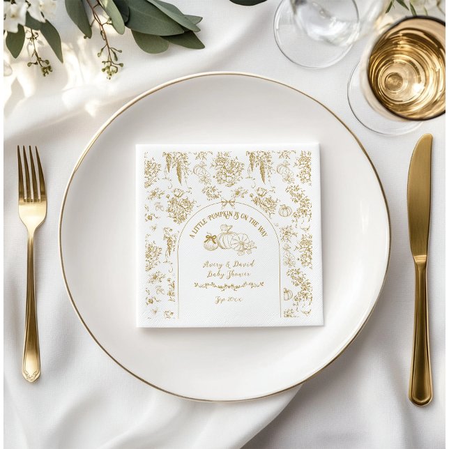 Guardanapo De Papel Chá de fraldas Quimoral Dourado Da Abóbora (Criador carregado)