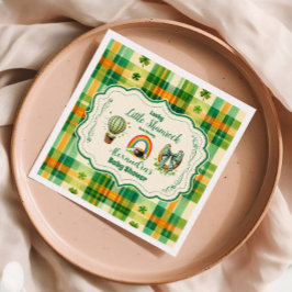 Guardanapo De Papel Chá de fraldas Rainbow Lucky Little Shamrock