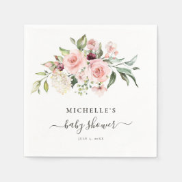 Guardanapo De Papel Chá de fraldas rosa de rosas