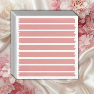 Guardanapo De Papel Chá de fraldas rosa minimalista