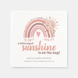 Guardanapo De Papel Chá de fraldas Rosa Minimalista Rustic Boho