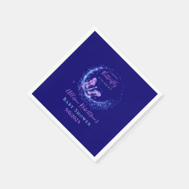 Guardanapo De Papel Chá de fraldas Roxo de Borboleta