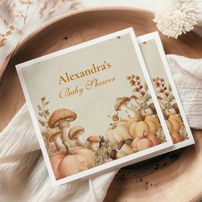 Guardanapo De Papel Chá de fraldas Russo de Mushroom de Pumpkin (Criador carregado)