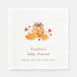 Guardanapo De Papel Chá de fraldas Rustic Little Wildflower Honey