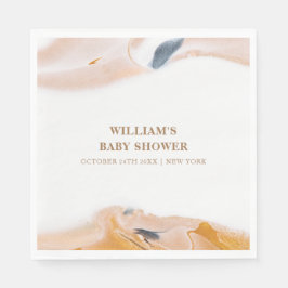 Guardanapo De Papel Chá de fraldas Rustic Modern Watercolor Abstrato