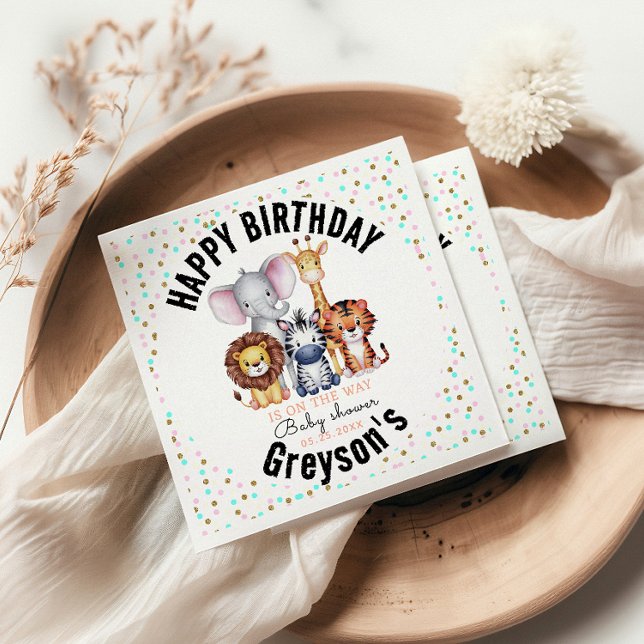 Guardanapo De Papel Chá de fraldas Selvagem de Animais Safari (Criador carregado)