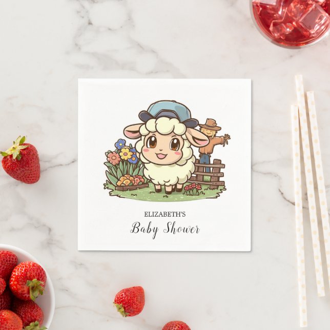 Guardanapo De Papel Chá de fraldas simples de ovelha entalada (Insitu)