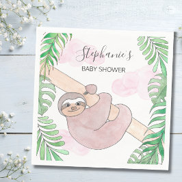Guardanapo De Papel Chá de fraldas Sloth Sorridente