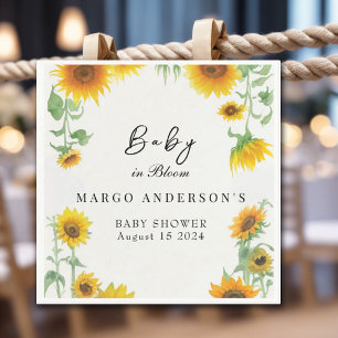 Guardanapo De Papel Chá de fraldas Sunny Amarelo Elegante