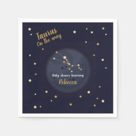 Guardanapo De Papel Chá de fraldas Taurus zodiac