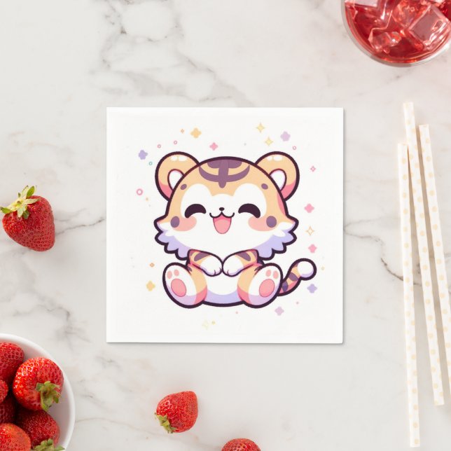 Guardanapo De Papel Chá de fraldas Tigre Simples (Insitu)