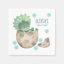 Chá de fraldas Triceratops Dinossaur Boy