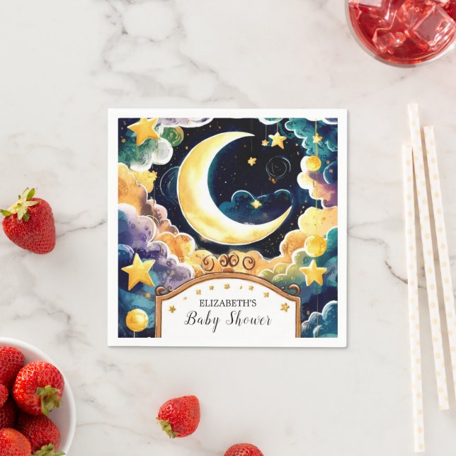 Guardanapo De Papel Chá de fraldas Twinkle Star Boho Celestial (Insitu)