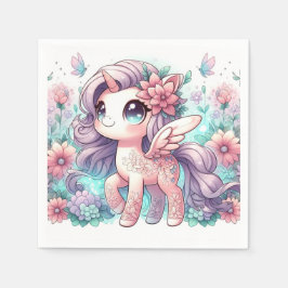 Guardanapo De Papel Chá de fraldas Unicorn Doce Cartoon