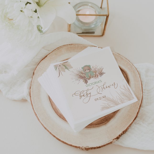 Guardanapo De Papel Chá de fraldas Verde Bear Sage (Criador carregado)