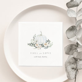 Guardanapo De Papel Chá de fraldas Verde de Abóbora de outono Branco