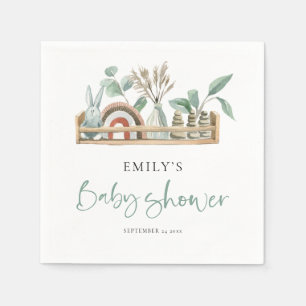Guardanapo De Papel Chá de fraldas Verde do Sage Toys Boho de Orçament
