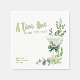 Guardanapo De Papel Chá de fraldas verde Martini Espresso neutro em re