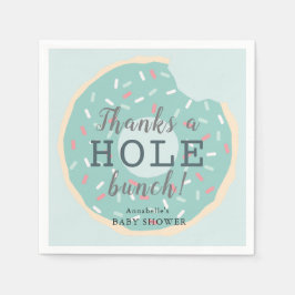 Guardanapo De Papel Chá de fraldas Verde Obrigado