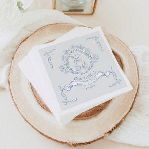 Guardanapo De Papel Chá de fraldas Vintage Chinoiserie Toile