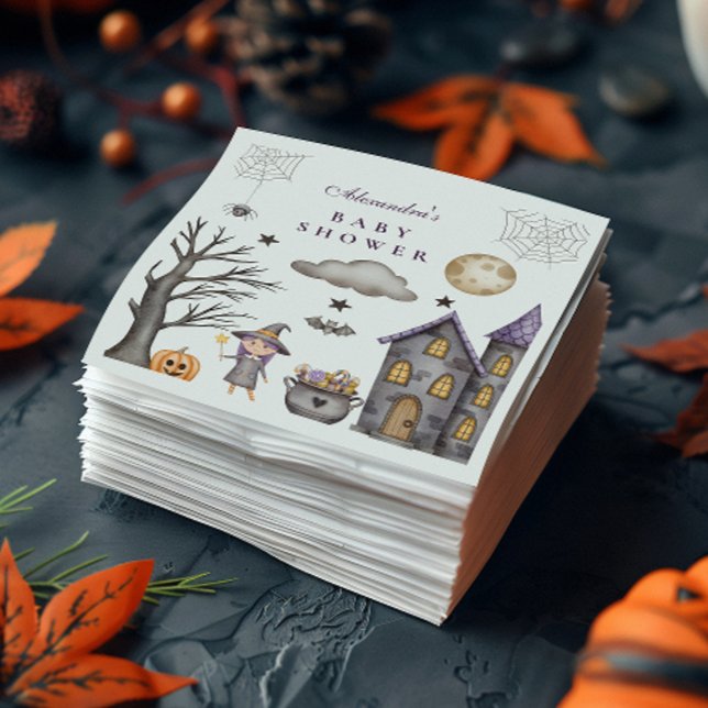 Guardanapo De Papel Chá de fraldas Whimsic Halloween (Criador carregado)