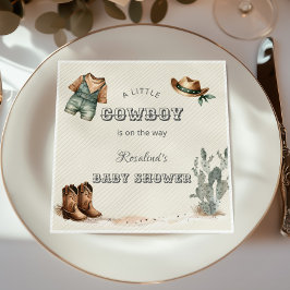 Guardanapo De Papel Chá de fraldas Wild West Cowboy Ocidental