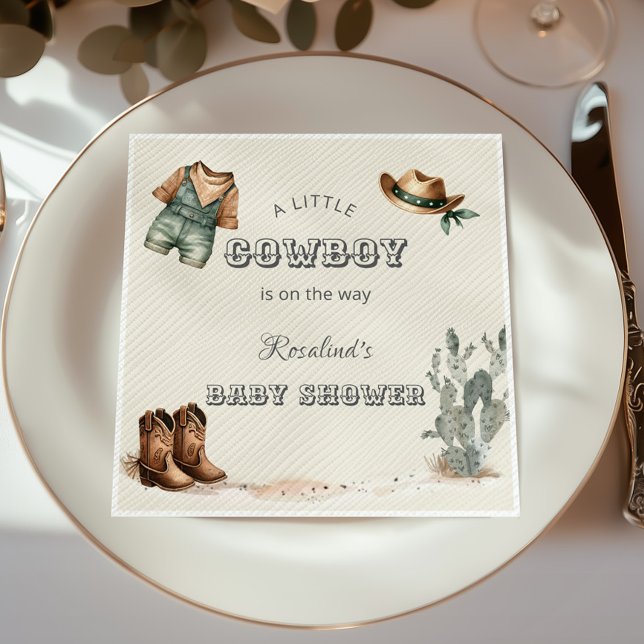 Guardanapo De Papel Chá de fraldas Wild West Cowboy Ocidental (Criador carregado)