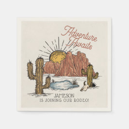 Guardanapo De Papel Chá de fraldas Wild West Rodeo