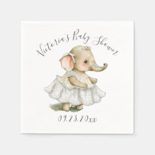 Guardanapo De Papel Chá de Garota Elefante Bonita Napkins
