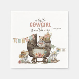 Guardanapo De Papel Chá de Garota Selvagem West Boho Baby Girl