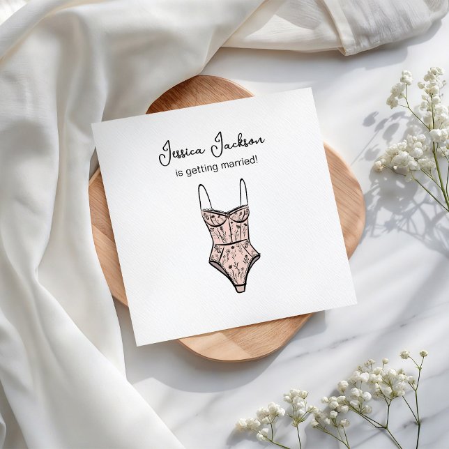Guardanapo De Papel Chá de Lingerie Floral Neutro (Criador carregado)