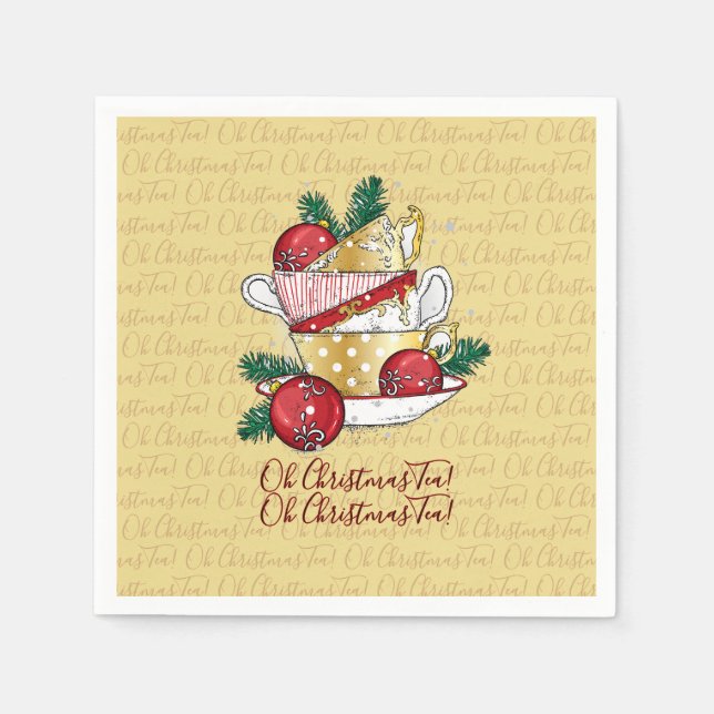 Guardanapo De Papel Chá de Natal! (Frente)