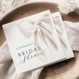 Guardanapo De Papel Chá de Noiva Arco de Marfim Branco