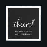 Guardanapo De Papel Chá de Noiva Black Future Mrs<br><div class="desc">Guardanapos Chá de Noiva Black Future Mrs</div>