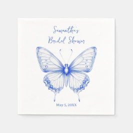 Guardanapo De Papel Chá de Noiva Borboleta Chinoiserie