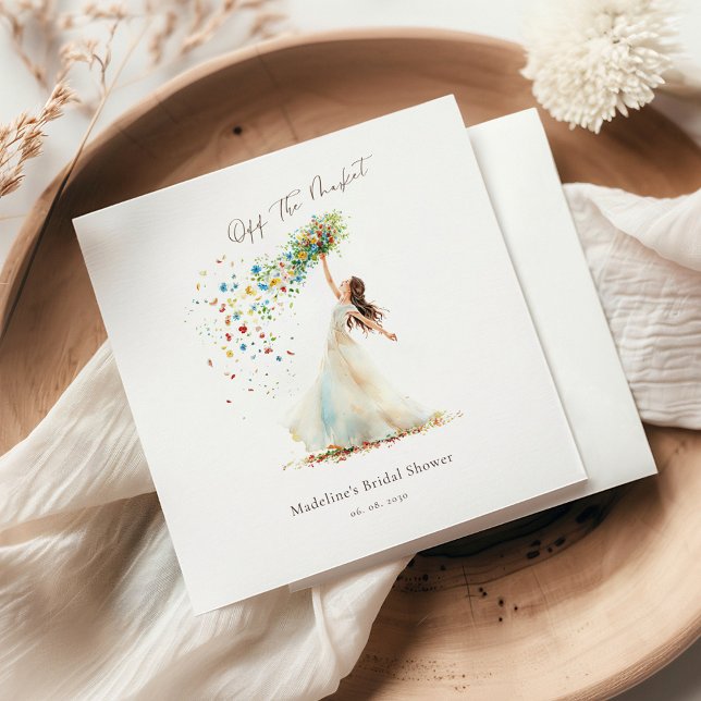 Guardanapo De Papel Chá de Noiva Caprichoso Fora do Mercado (Criador carregado)