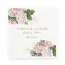 Chá de Noiva Casal Floral Vintage Rosa Envergonhad