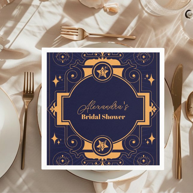 Guardanapo De Papel Chá de Noiva Celestial Elegante (Criador carregado)
