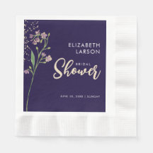 Chá de Noiva com Aquarela de Flores Silvestres em