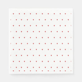 Guardanapo De Papel Chá de Noiva com Coração e Amor no Tema do Dia dos