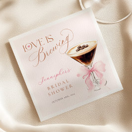 Guardanapo De Papel Chá de Noiva Coquette Coffee