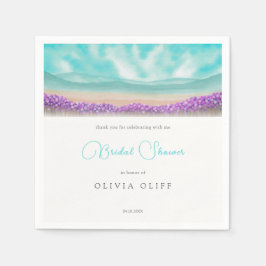 Guardanapo De Papel Chá de Noiva Costa Azur em Flor