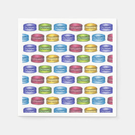 Guardanapo De Papel Chá de Noiva de Bolo Macaron Frances Pastelaria