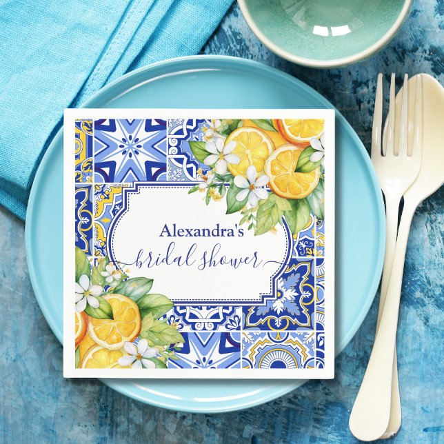 Guardanapo De Papel Chá de Noiva Lemon Main Squeeze (Criador carregado)