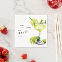 Guardanapo De Papel Chá de Noiva Margarita Fiesta Mexicana