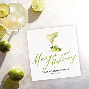 Guardanapo De Papel Chá de Noiva Margs & Matrimônio