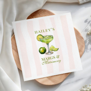 Guardanapo De Papel Chá de Noiva Margs & Matrimony Margarita